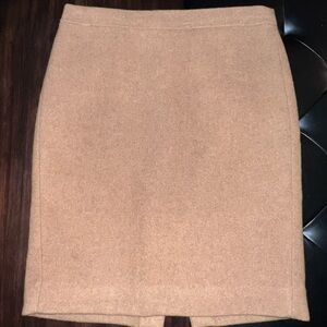 J Crew Wool Blend Classic Tan Women's Skirt